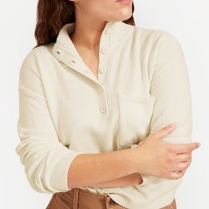 Everlane Recashmere Button Mockneck